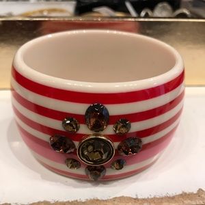 Juicy Couture Wide Crystal Front Bangle